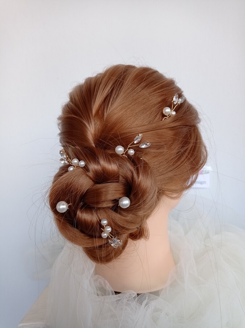 Bridal Hair Pins, Haarschmuck Braut, Hochzeit Haarschmuck, Haarnadel image 9