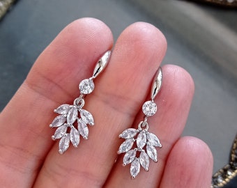 Boucles d'oreilles de mariée Boho, Boucles d'oreilles Chandelier Boucles d'oreilles de mariage, Boucles d'oreilles de mariée en cristal, Boucles d'oreilles de mariée Dangle - E239