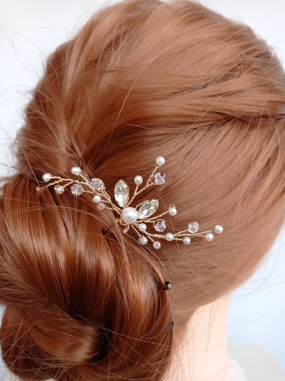 Pearl Hair Pins for Wedding Hair Accessories, Wedding Hair Piece