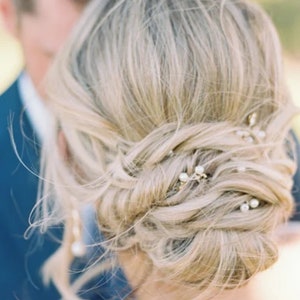 Braut Haarschmuck, Haarschmuck Hochzeit, Perlen haarschmuck, Haarnadeln hochzeit, Haarnadel braut, Hochzeit haarschmuck Bild 5