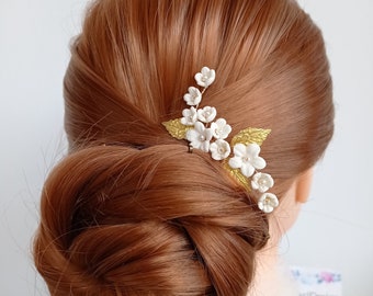 Floral Bridal Wedding Hair Pins, Wedding hair Clip, Floral HairPin