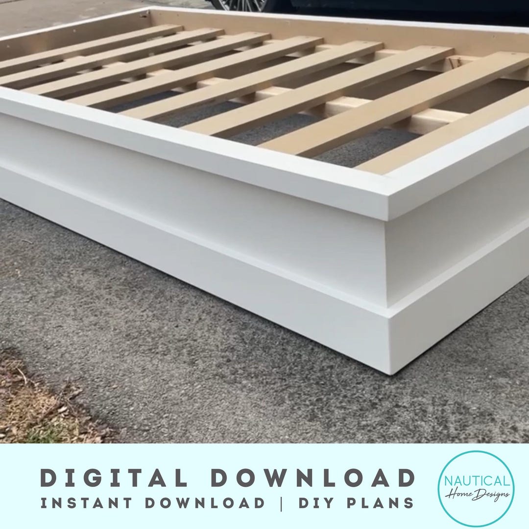 Twin Platform Bed Plans for Kids | Digital Download | DIY Wooden ...