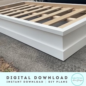 Planos de camas gemelas para niños / Descarga digital / Cama infantil de madera DIY / Estructura de cama infantil moderna / Planos digitales de MDF y madera