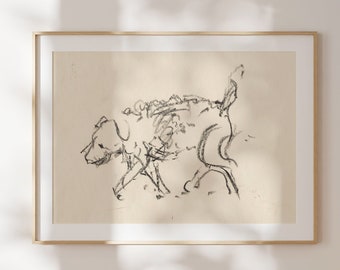 Buddy | Dog Sketch | Dog Drawing | Animal Drawing | Line Drawing Dog | Line Art Print | Dog Art for Wall | Gift for Dog Lovers | Wall Decor