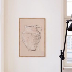 Vase Drawing Sepia | Drawing Still Life | Still Life Sketch Drawing | Drawing Vase Vintage | Modern Still Life