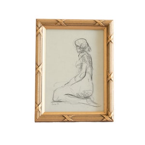 Seated Figure Study. Female Figure Drawing. Female Figure Art Drawing Pencil Portrait. Sketch Art Woman Print. Female Sketch Artwork Drawing