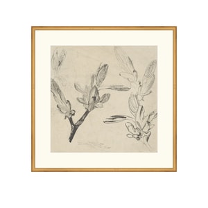 ART PRINT Floral Drawing III | Printed Flower Art | Botanical Prints | Large Modern Art | Home Gifts Art | Minimal Floral Art Drawing