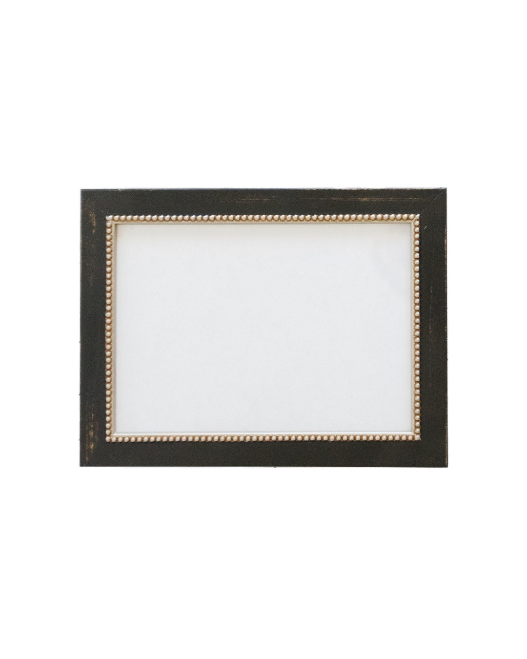 Black Silver Beaded Frame. Beaded Frames Art. Black and Silver Frame