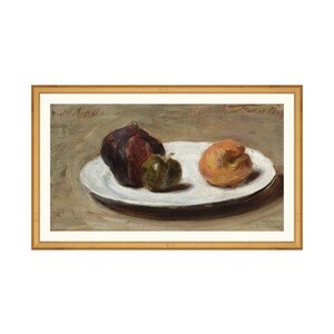 Loose Fruits Still Life. Antique Painting Print Fruit. Oil Painting Still Life. Antique Still Life Painting. Fruit Still Life. Kitchen Decor