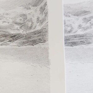 May include: Two samples of paper texture, one labeled "RAG" and the other "SMOOTH". The "RAG" sample has a rough, textured surface, while the "SMOOTH" sample has a smooth, even surface.