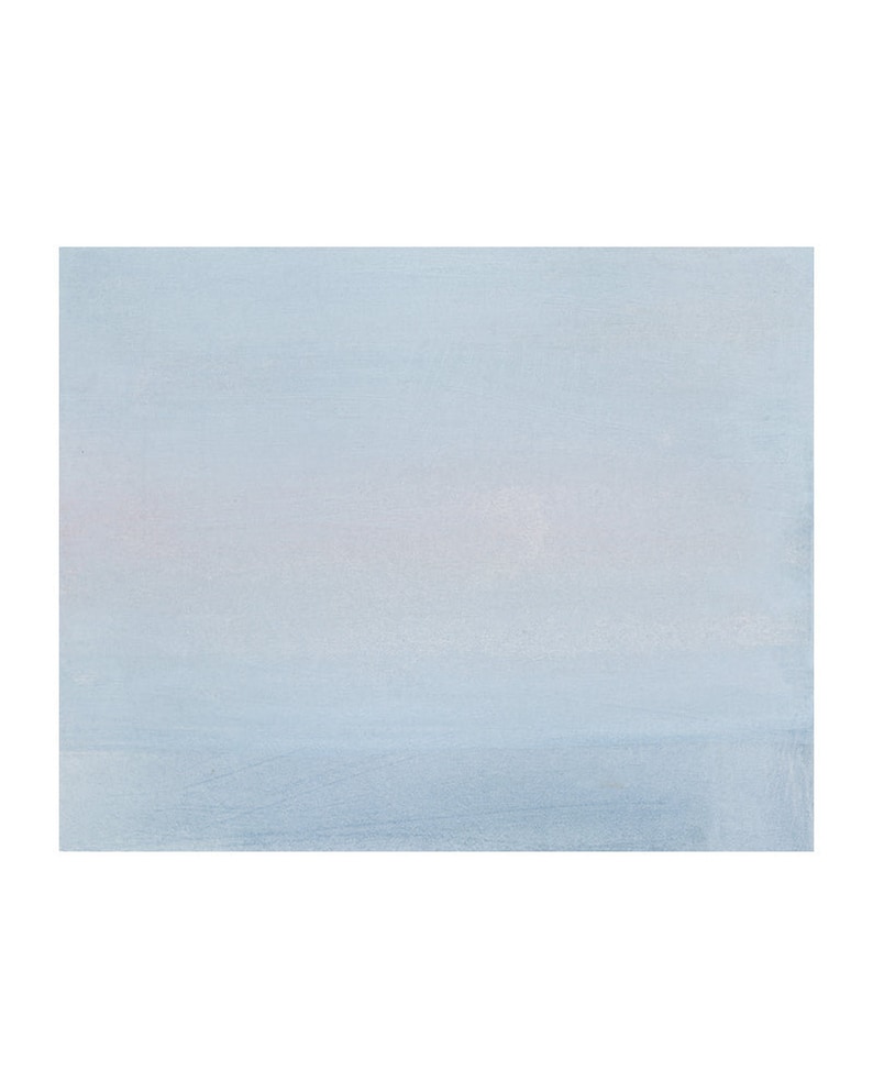 Blue fog. Antique Etching Engraving. Foggy Landscape Painting. Moody Painting Vintage. Foggy Landscape Art. Blue Painting Landscape.Decor. image 3