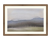 Loose Mountains. Mountain Peaks Wall Art. Mountain Landscape Oil Painting. Mountains Still Life Art. Oil Painting. Moody Mountains Print.