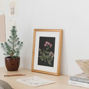 Flower Study I. Minimal Flower Print. Painting of Flowers. Antique Flower Painting. Vintage Painting. Vintage Flower Art. imagen 2