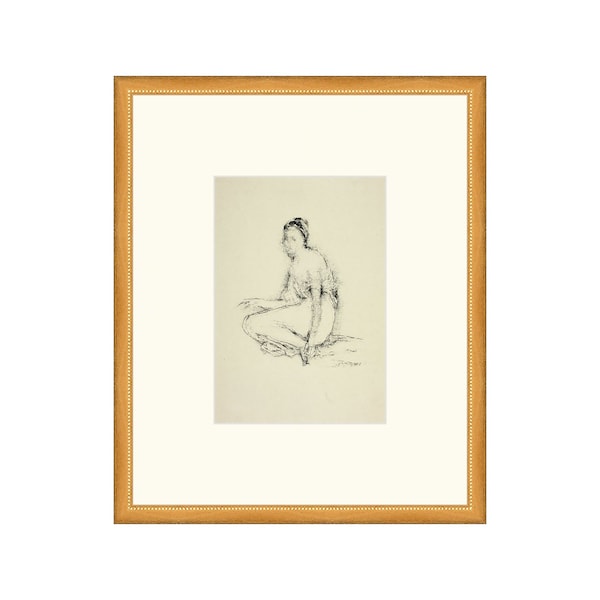 Vintage Figure Study. Female Figure Drawing. Sketch Art Woman. Female Body Art Print. Charcoal Sketch. Silhouette Art Woman. Body Line Art.