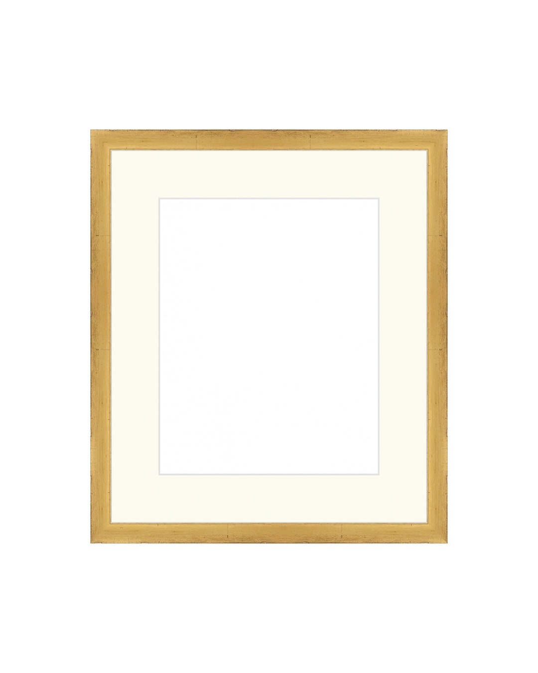 Gold Leafed Frame. Gold Contemporary Frame. Custom Framing Etsy