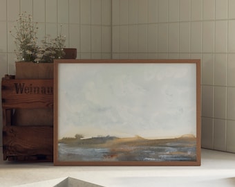 Paysage d'ambiance imprimable | Impression minimaliste neutre | Décor rouille | Art abstrait imprimable | Art mural neutre numérique | Art minimaliste neutre |