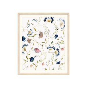 Bindweed Watercolor Print. Botanical artwork. Watercolor Botanical Wall Art