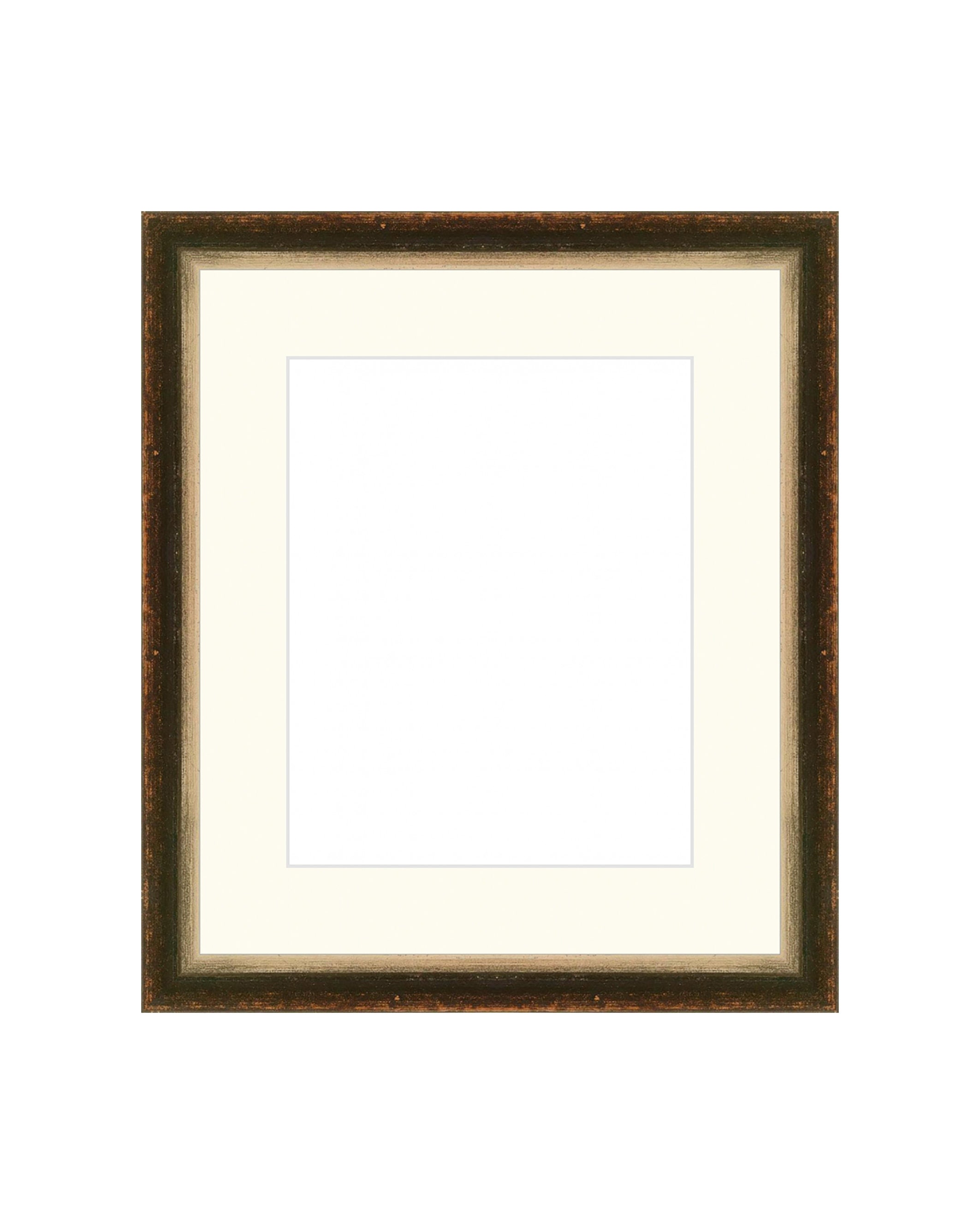 Black and Silver Brushed Frame. Silver and Black Picture Frame. Custom ...