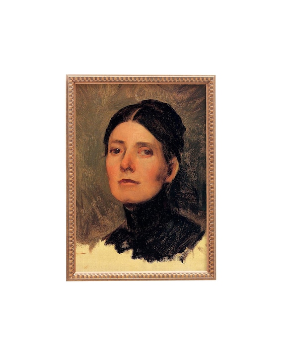Portrait I. Antique Portrait of a Lady. Female Portrait Art.