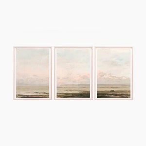 ART PRINTS Set of 3 Printed Beach Art | Set of 3 Art Prints Giclee | Landscape Set of 3 | Art Prints Set 3 | Beach Art Set of 3 Art Prints