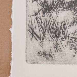 Trees Etching 4. Botanical Art Print. Vintage Tree Print. Tree Etching Art. image 3