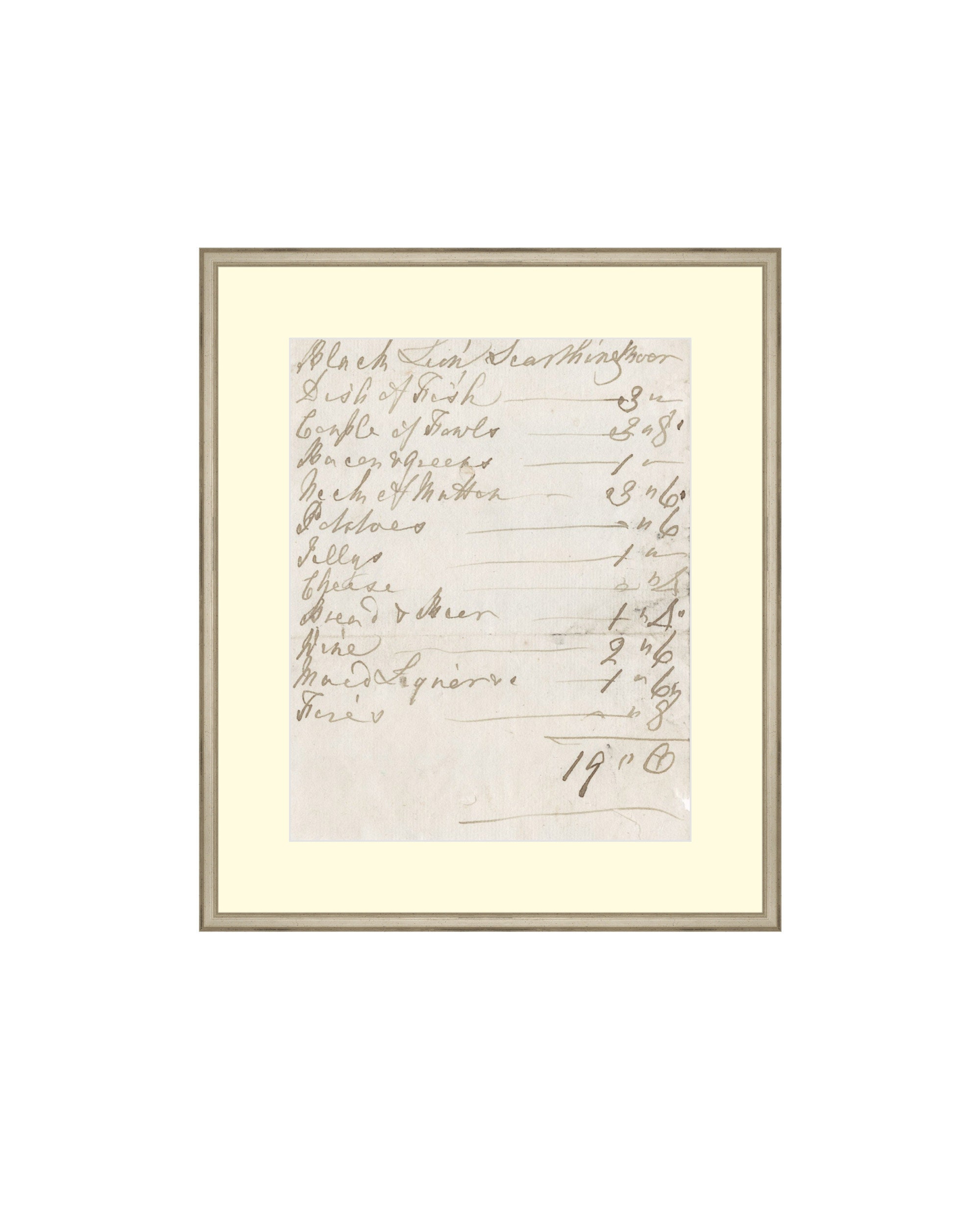 FRAMED. For Food and Drinks 1800. Moody Drawings Prints. Muted Drawings Art. Lettering Drawing. Antique Drawing. Drawing Vintage Inspired.