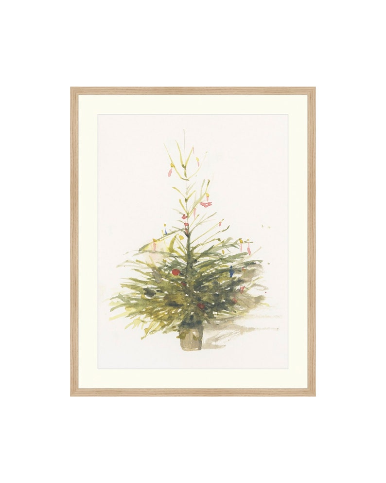 DIGITALE PRINT Kerstboom Digitale kerstkunst Digitale kerstprint Digitale moderne kerst Gemoderniseerde kunst vakantie kunst aan de muur afbeelding 8