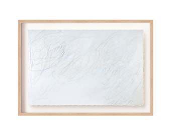 Scribbles 5. Abstract Artwork. Watercolor Neutral Abstract Painting