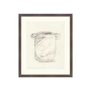 ART PRINT Vase Sketch II | Drawing Still Life | Still Life Sketch Drawing | Drawing Vase Vintage | Still Life Vases | Modern Still Life