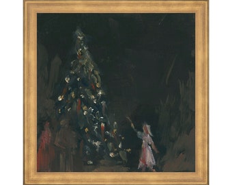 ART PRINT Nutcracker | Christmas Tree Painting | Christmas Modernism | Holiday Wall Art | Artfully Wall Art | Artful Christmas Art Prints