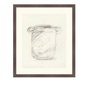 ART PRINT Vase Sketch II | Drawing Still Life | Still Life Sketch Drawing | Drawing Vase Vintage | Still Life Vases | Modern Still Life