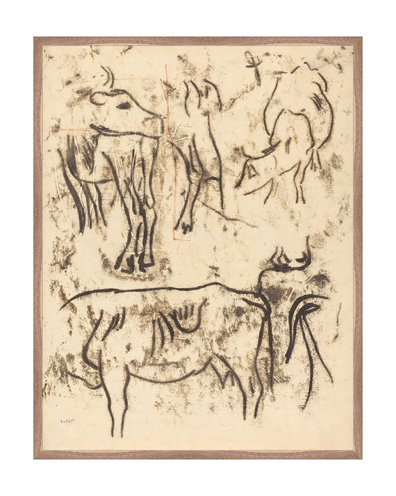 Herd Study. Abstract Animal Painting. Animal Painting Print. - Etsy Herd Study. Abstract Animal Painting. Animal Painting Print. - Etsy