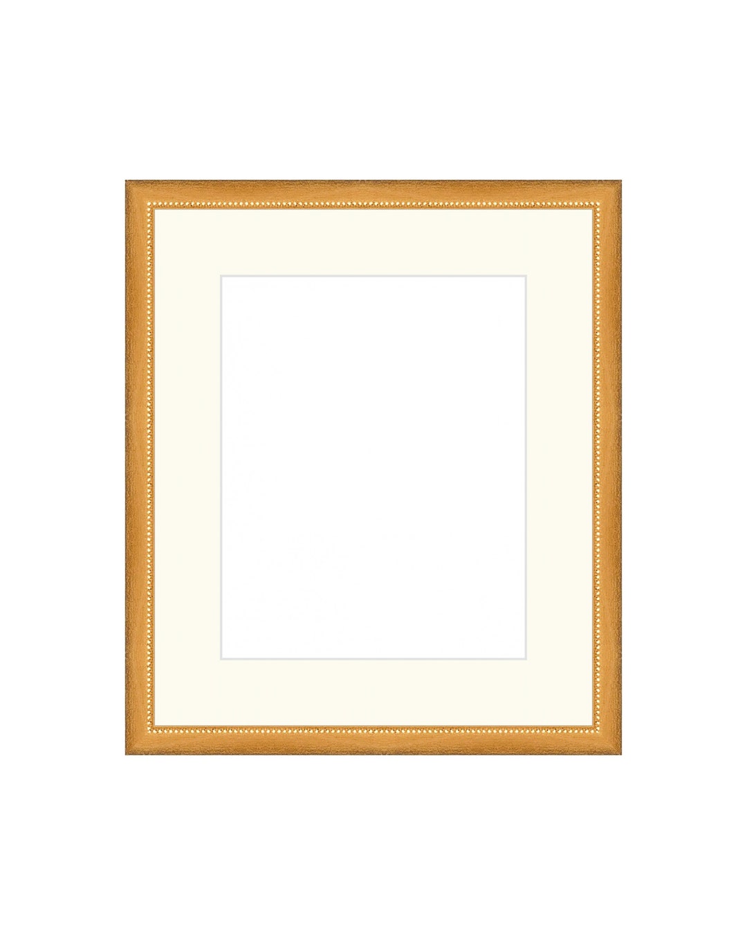 Gold Thin Beaded Frame. Gold Frame Wall Art. Gold Frame 8x10. Gold