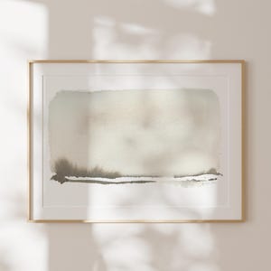 Watercolor Study I | Neutral Watercolor | Abstract Watercolor Landscape Print | Watercolor Print Abstract | Abstract Landscape Watercolor