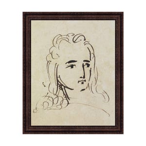 Sketch of a Man - Timeless Vintage Print - Minimalist Wall Drawing - Classic Wall Art - Antique Wall Art - Timeless Sketch Art Minimalist