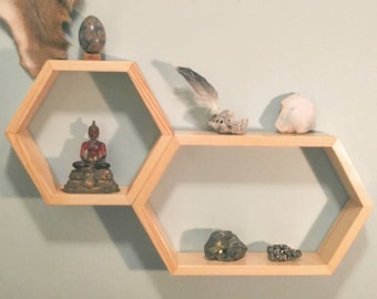 Modular Hexagon Honeycomb Shelving