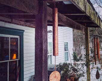 2" Solitare Reclaimed Copper Wind Chime