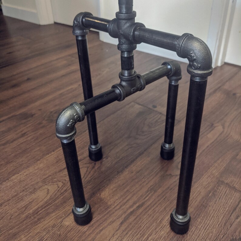 Plant Stand Isaac Steel Pipe Plant Stand With Reclaimed Etsy