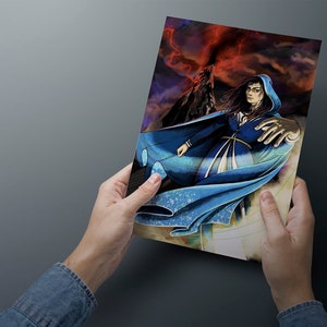 Moiraine Damodred, original art print of Wheel of Time character