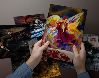 Set of all 5 Wheel of time character art prints
