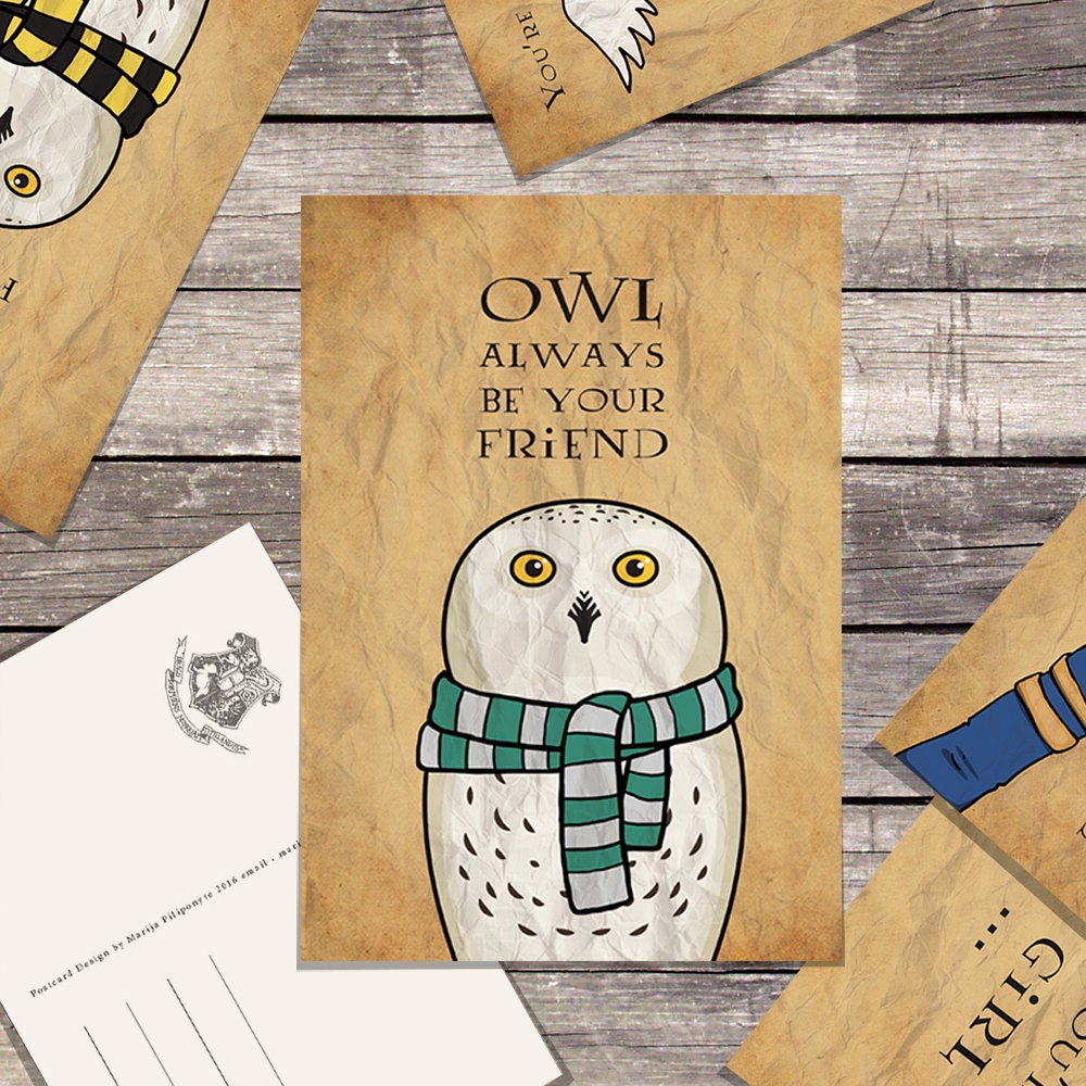 Harry Potter OWL Postcards - Etsy
