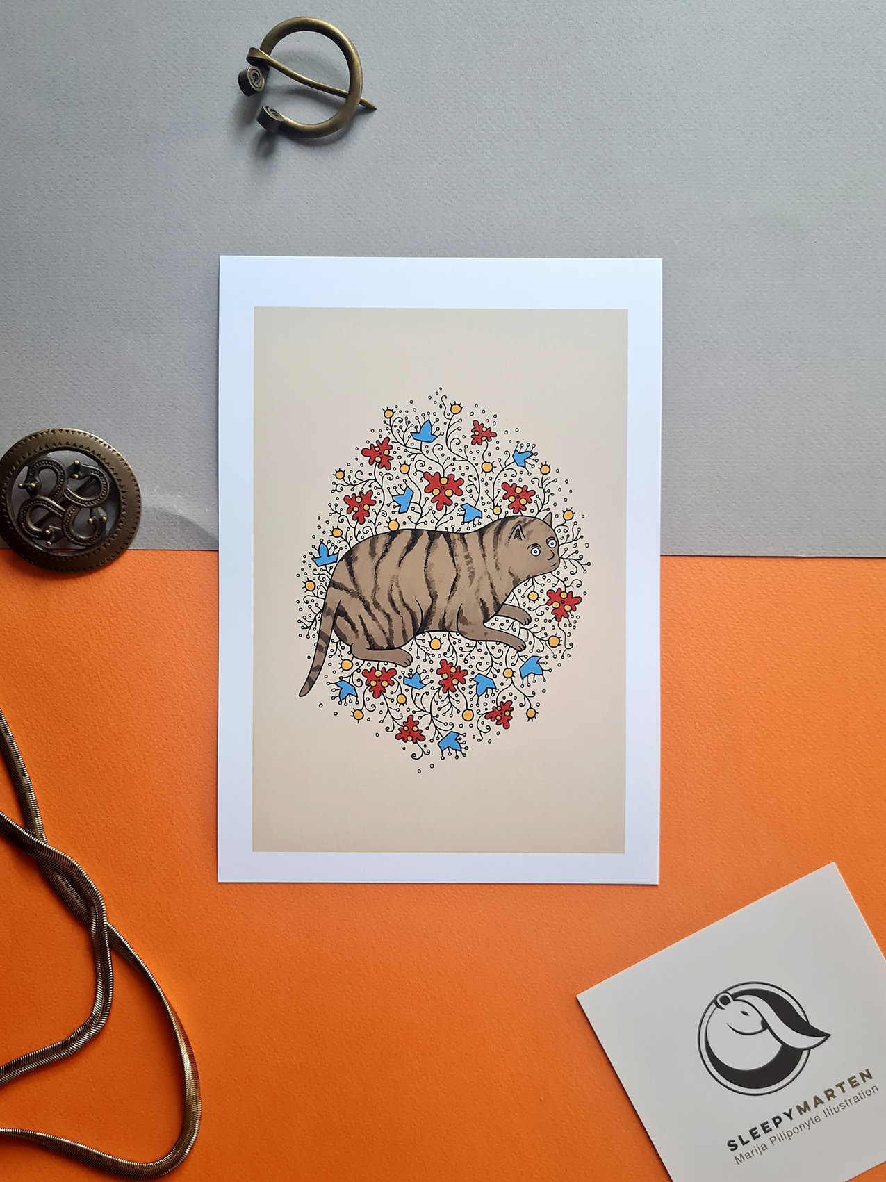 Art Print of a Medieval Fat Cat - Original Artwork - Etsy
