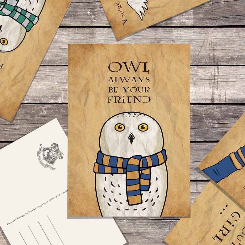 Free Printable Harry Potter Owl Post Card