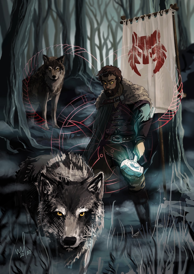 Perrin Aybara Original art print of Wheel of Time