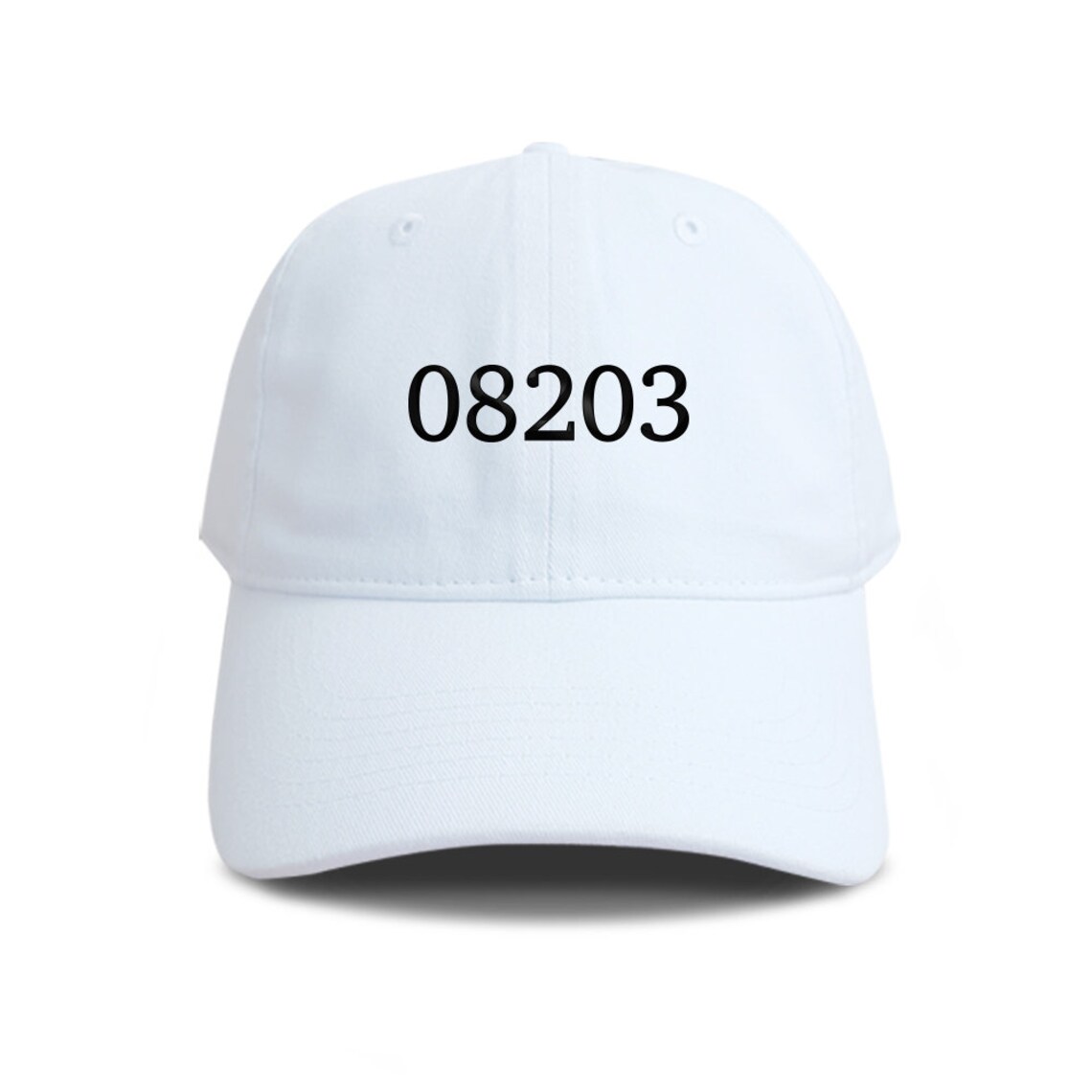 Zip Code Embroidered Baseball Caps Cotton Unisex Size Sorority Etsy