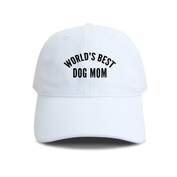 World's Best Dog Mom Hat Embroidered Cap Mother day Denim Etsy