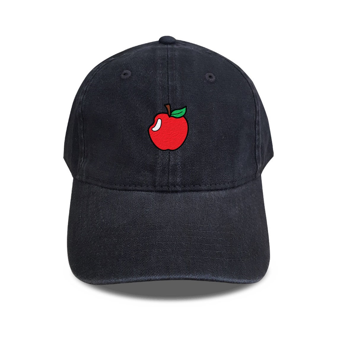 Apple Hat Fruit Hat Embroidered Cap Denim Unisex Hat Unisex Etsy