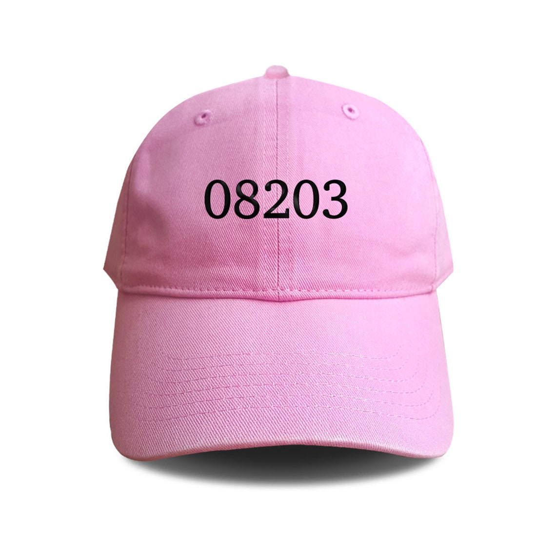 Zip Code Embroidered Baseball Caps Cotton Unisex Size Sorority Etsy