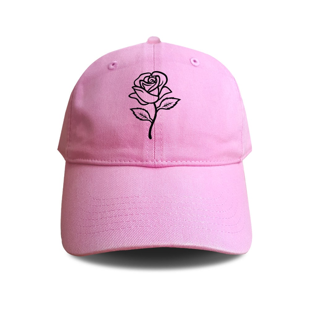 Rose baseball hat cotton embroidered cap unisex hat  etsy Rose baseball hat cotton embroidered cap unisex hat  etsy