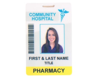 Custom ID badge, design your own id card, plastic badge, office badge, customized office id card